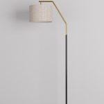 Lampu lantai ruang tamu American light luxury ins style modern minimalis Nordic bedroom net red vertical table lamp
