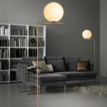 Lampu Lantai Minimalis Nordic Lampu Lantai Bola Bundar Modern Belajar Kamar Tidur Ruang Tamu