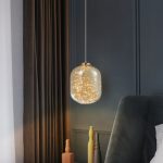 Lampu gantung kepala tunggal kaca kreatif retro gaya industri