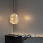 Lampu gantung kepala tunggal kaca kreatif retro gaya industri