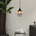 Lampu gantung kristal restoran minimalis Nordik