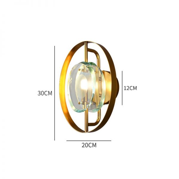 Cahaya Lampu Dinding Mewah Nordic Kepribadian Kreatif Kamar Tidur Lampu Samping Tempat Tidur Desainer Ruang Tamu TV Latar Belakang Dinding Pencahayaan