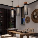 Lampu gantung Nordic restoran gaya industri bar cafe kepribadian
