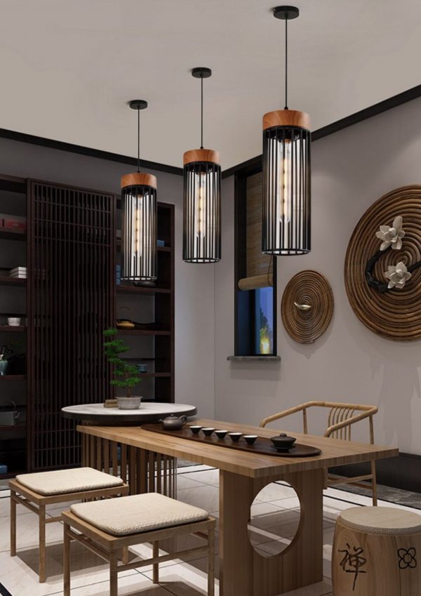 Lampu gantung Nordic restoran gaya industri bar cafe kepribadian