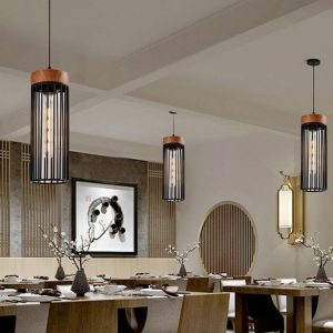 Lampu gantung Nordic restoran gaya industri bar cafe kepribadian