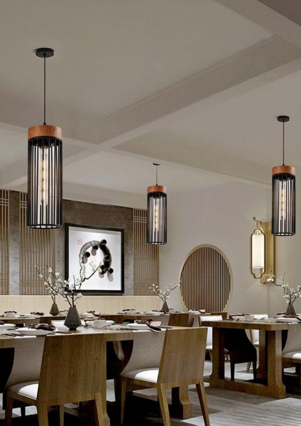 Lampu gantung Nordic restoran gaya industri bar cafe kepribadian