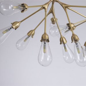 Nordic Lampu Gantung Desainer Ruang Tamu Ruang Makan Lampu Model Kamar Kamar Tidur Belajar Kreatif Cabang Seni Molekul Lampu