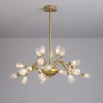 Lampu Gantung Model Buah Emas Mewah Ruang Tamu Ruang Makan Kamar Tidur Desainer Modern