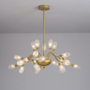 Lampu Gantung Model Buah Emas Mewah Ruang Tamu Ruang Makan Kamar Tidur Desainer Modern
