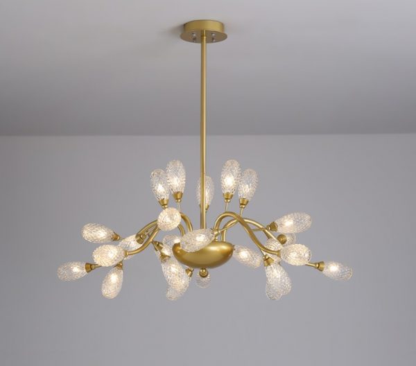 Lampu Gantung Model Buah Emas Mewah Ruang Tamu Ruang Makan Kamar Tidur Desainer Modern