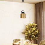 Lampu Gantung Warna Tembaga Single Kamar Tidur