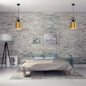 Lampu Gantung Warna Tembaga Single Kamar Tidur