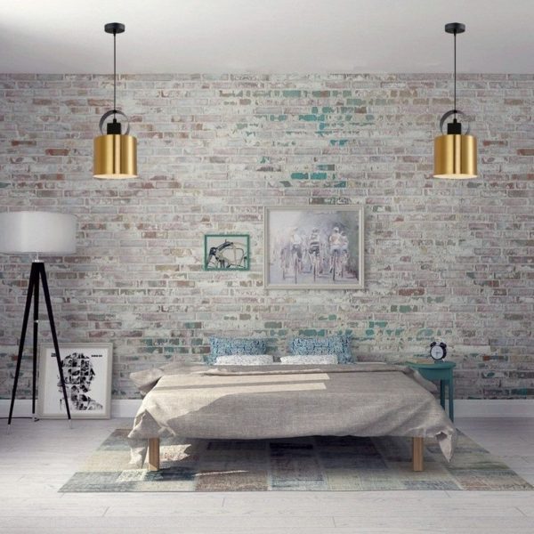 Lampu Gantung Warna Tembaga Single Kamar Tidur