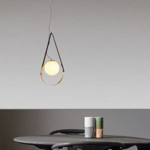 Lampu Gantung Pencahayaan Modern Minimalis Kamar Tidur Bola Kaca