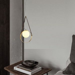 Lampu Gantung Pencahayaan Modern Minimalis Kamar Tidur Bola Kaca