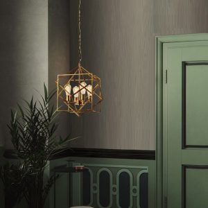 Lampu gantung gaya Amerika ruang tamu persegi kreatif minimalis kantor
