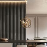 Lampu gantung gaya Amerika ruang tamu persegi kreatif minimalis kantor