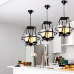 Lampu Gantung loteng retro tempa ruang makan pencahayaan