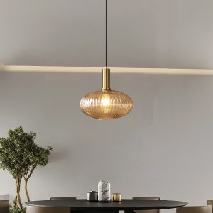 Lampu Gantung Kaca Retro Tempat Tidur Sederhana Balkon