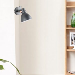Lampu Dinding Logam Warna Abu-Abu Dekorasi Dinding Hotel