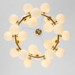Lampu Gantung Bubble ball magic bean chandelier molekul kaca