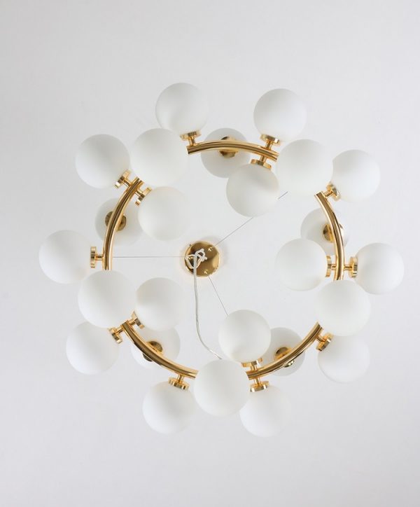 Lampu Gantung Bubble ball magic bean chandelier molekul kaca