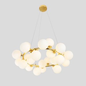 Lampu Gantung Bubble ball magic bean chandelier molekul kaca