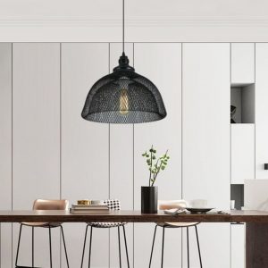 Lampu Gantung Kandang Besi Tua Restoran Toko Pakaian