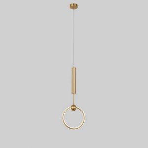 Lampu Gantung cincin kreatif Kamar tidur minimalis modern pencahayaan