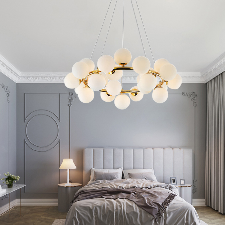 Lampu Gantung Bubble ball magic bean chandelier molekul kaca