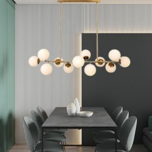 Lampu gantung restoran kacang ajaib mewah ringan toko hotel