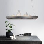 Lampu Gantung Persegi Panjang Model Kamar Restoran Ruang Teh