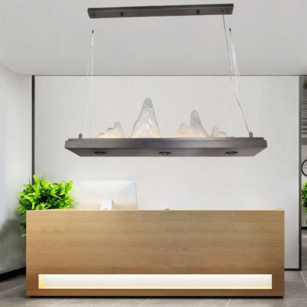 Lampu Gantung Persegi Panjang Model Kamar Restoran Ruang Teh