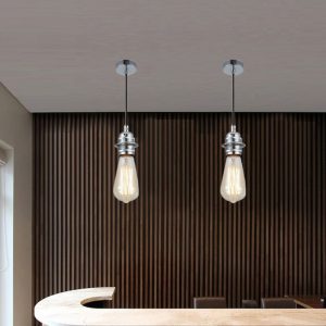 Lampu Gantung Kepala Light Bulb Restoran Bar Kawat Kreatif Seni Antik