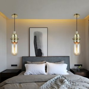 Lampu Gantung Bohlam dekoratif retro Samping Tempat Tidur