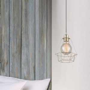 Lampu Gantung gold restoran kreatif ruang tamu toko pakaian