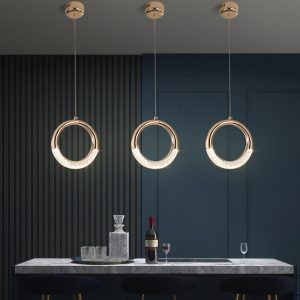 Lampu Gantung Anting kreatif kepribadian Nordic modern minimalis kamar tidur restoran bar tangga samping tempat tidur