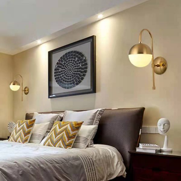 Lampu dinding kreatif minimalis kamar tidur belajar desainer