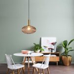 Lampu Gantung Kaca Retro Tempat Tidur Sederhana Balkon