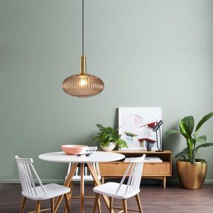 Lampu Gantung Kaca Retro Tempat Tidur Sederhana Balkon