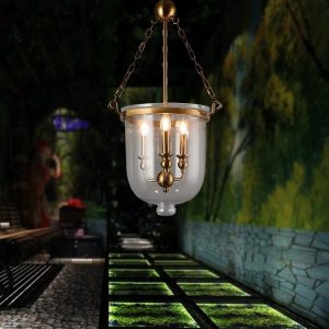 Lampu Gantung Lilin Industri Kaca Barel Restoran Ruang Tamu