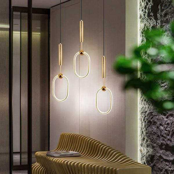Lampu Gantung kecil Nordic mode cahaya mewah Nordic Kamar Tidur
