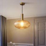 Lampu Gantung Kaca Retro Tempat Tidur Sederhana Balkon