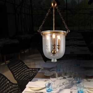 Lampu Gantung Lilin Industri Kaca Barel Restoran Ruang Tamu