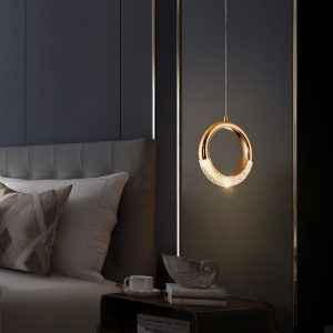 Lampu Gantung Anting kreatif kepribadian Nordic modern minimalis kamar tidur restoran bar tangga samping tempat tidur