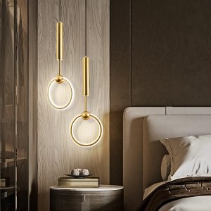 Lampu Gantung Bola Seni Kreatif Anting-Anting Kepala Tunggal