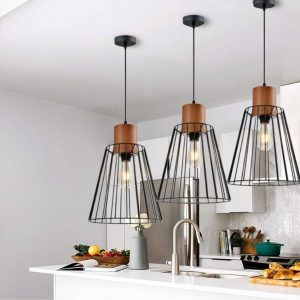 Lampu Gantung Kepala Tunggal Kreatif Meja Bar Hot Pot Toko