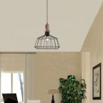 Lampu Gantung Nordic Meja Makan Kayu Solid