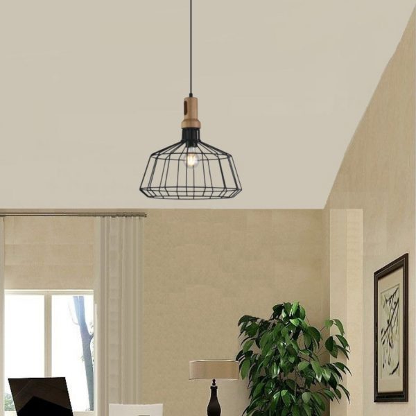 Lampu Gantung Nordic Meja Makan Kayu Solid