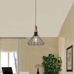 Lampu Gantung Kayu Solid Seni Samping Tempat Tidur